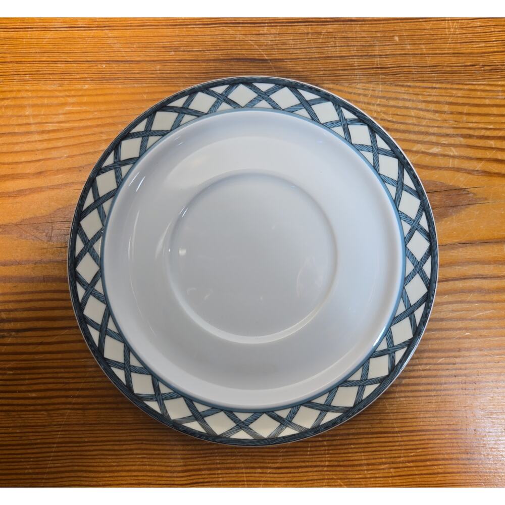 Dansk Nordic Garden Floral Lattice Portugal Cup and Saucer Set - Picture 3 of 11